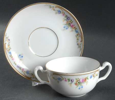 The Kenmore Flat Bouillon Cup & Saucer