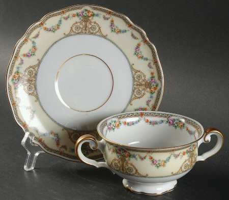 Lakewood Footed Bouillon Cup & Saucer