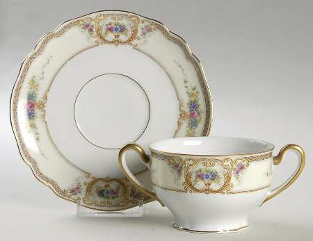 The Linwood Flat Bouillon Cup & Saucer