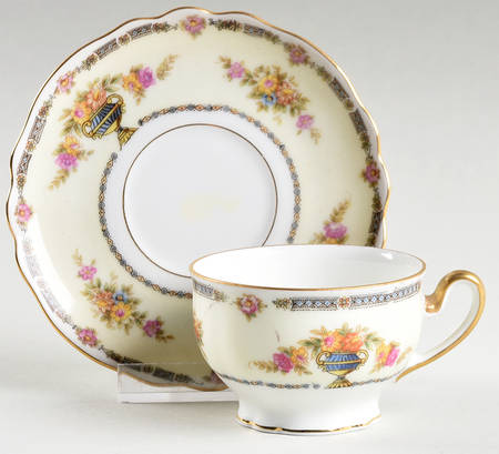 Locarno Footed Demitasse Cup & Saucer Set