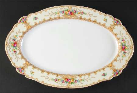 Meadowbrook 15" Oval Serving Platter