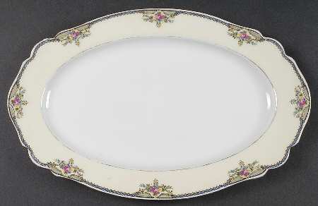 The Minto (Rim) 12" Oval Serving Platter