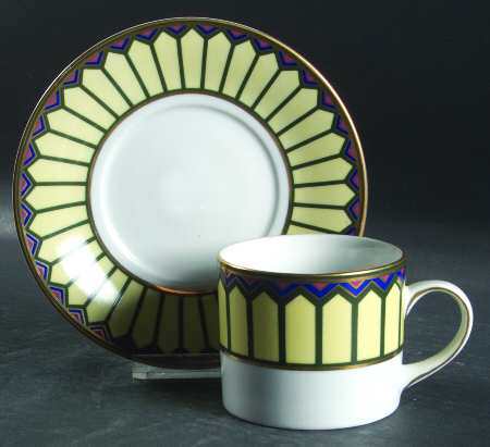 Crete Flat Cup & Saucer Set