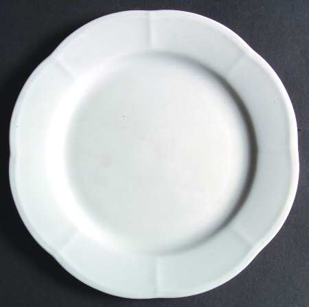 Embossed White Salad Plate