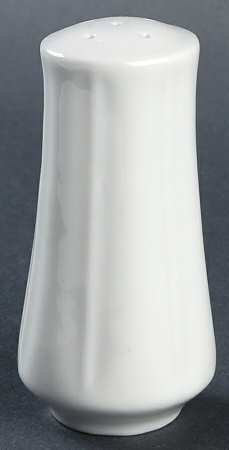 Embossed White Pepper Shaker