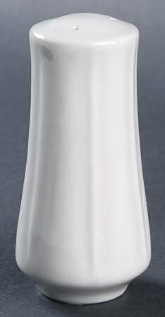 Embossed White Salt Shaker