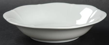 Embossed White Fruit/Dessert (Sauce) Bowl