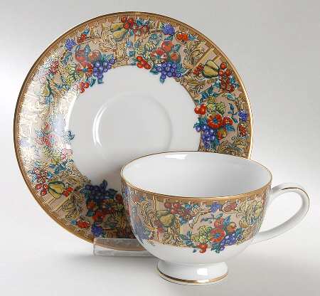 Footed Cup & Saucer Set