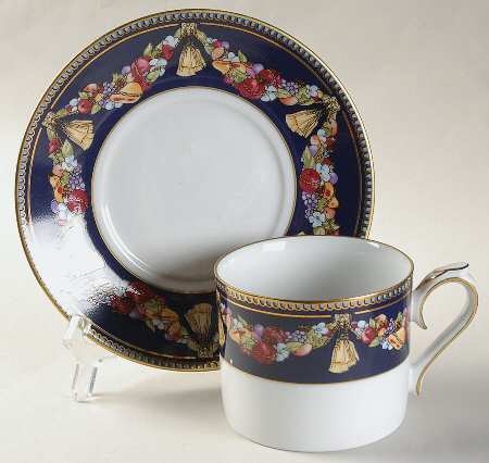 Grand Elegance Flat Cup & Saucer Set