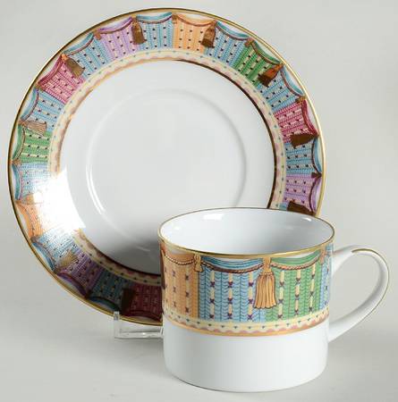 Imperial Elegance Flat Cup & Saucer Set