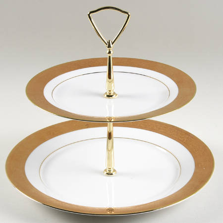Magnificence 2 Tiered Serving Tray (Dinner & Salad Plate)