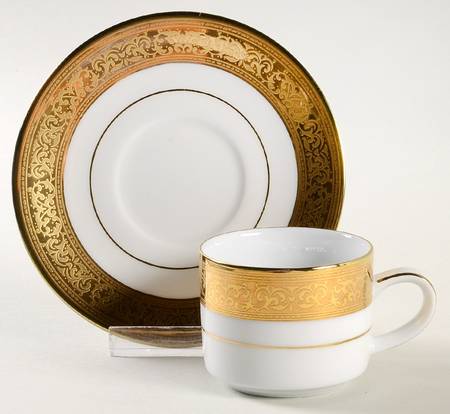Magnificence Flat Demitasse Cup & Saucer Set