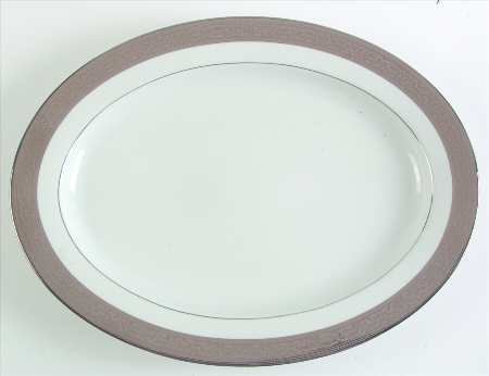 Magnificence Platinum 16" Oval Serving Platter