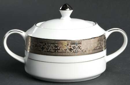 Magnificence Platinum Sugar Bowl & Lid
