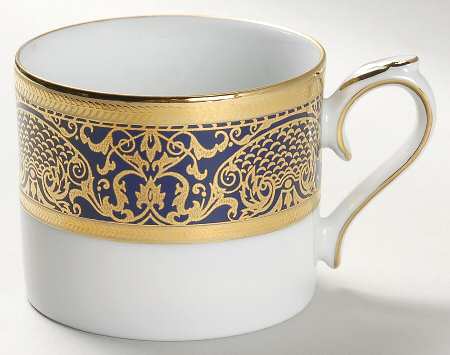 Pompadour Blue Flat Cup