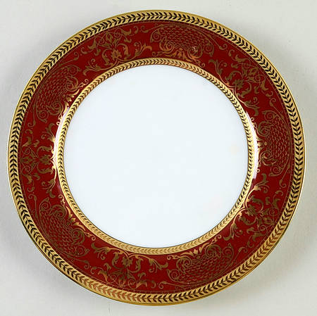 Pompadour Ruby Salad Plate