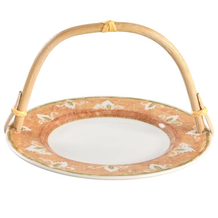 Proscenium 5 3/8"-5 5/8" Bamboo Handled Serving Plate  HC