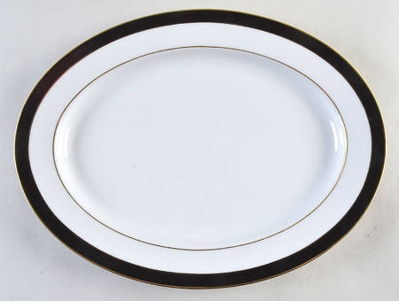 Royal Ebony 13" Oval Serving Platter