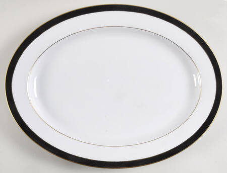 Royal Ebony 16" Oval Serving Platter