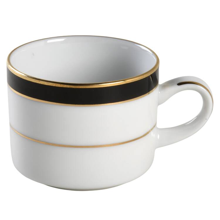 Royal Ebony Flat Demitasse Cup