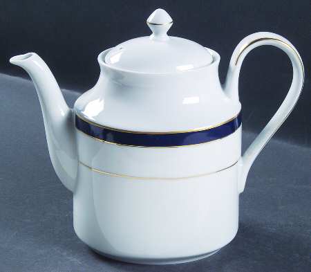 Royal Lapis (Navy Blue Band) Coffee Pot & Lid