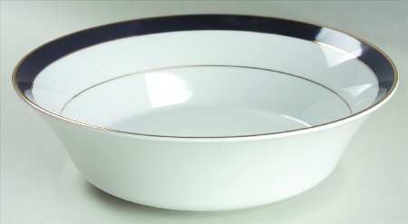 Royal Lapis (Navy Blue Band) 9" Round Vegetable Bowl