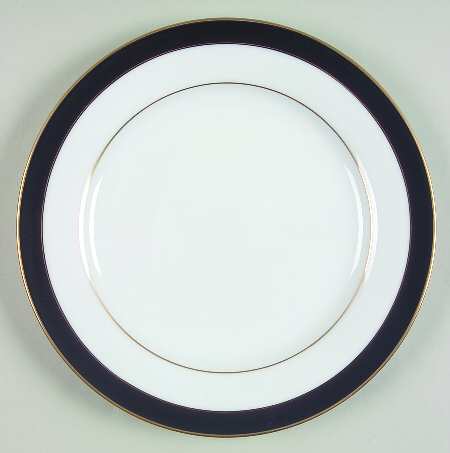 Royal Lapis (Navy Blue Band) Salad Plate