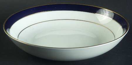 Royal Lapis (Navy Blue Band) Coupe Cereal Bowl
