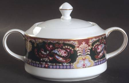 Royal Paisley Sugar Bowl & Lid