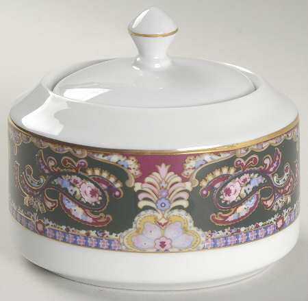 Royal Paisley Sugar Bowl & Lid