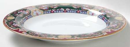 Royal Paisley Large Rim Soup Bowl