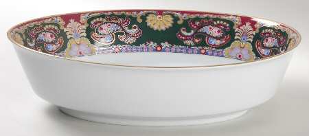 Royal Paisley 9" Oval Vegetable Bowl