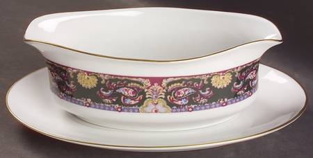 Royal Paisley Gravy Boat & Underplate