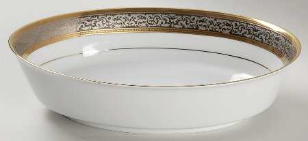 Victorian Lace 9" Oval Vegetable Bowl