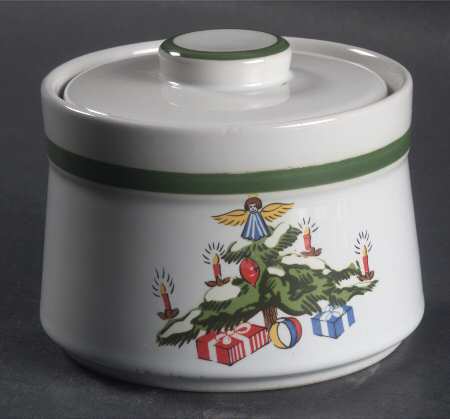 Holiday Sugar Bowl & Lid