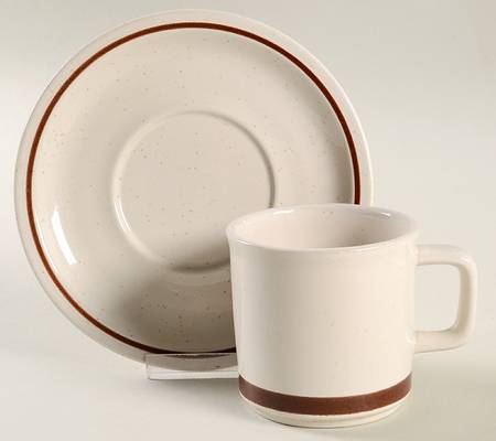 Strawberry Flat Cup & Saucer Set
