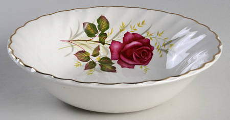 Anniversary Rose Coupe Cereal Bowl