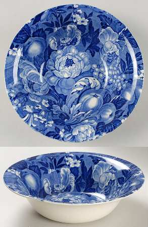 Appletime Blue 8" Round Vegetable Bowl