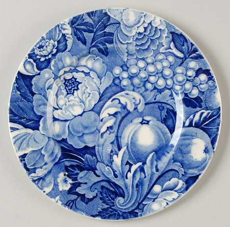 Appletime Blue Bread & Butter Plate