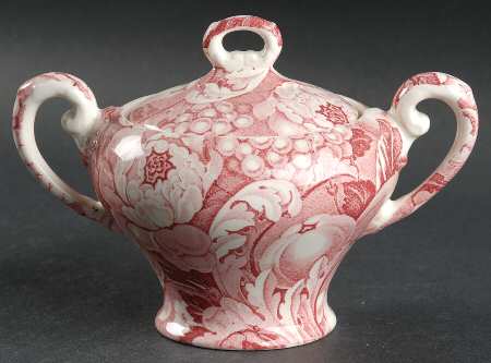 Appletime Pink Sugar Bowl & Lid