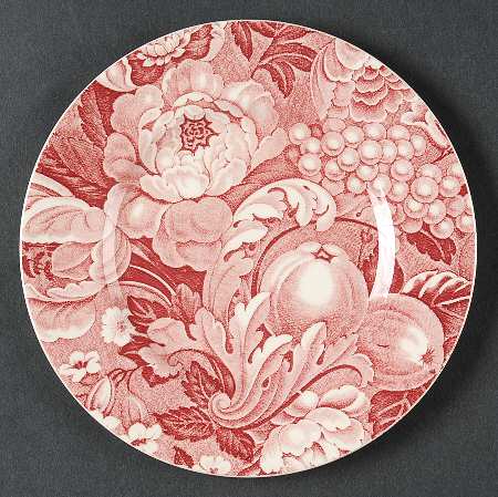 Appletime Pink Bread & Butter Plate