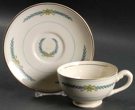 Athens Footed Cup & Saucer Set