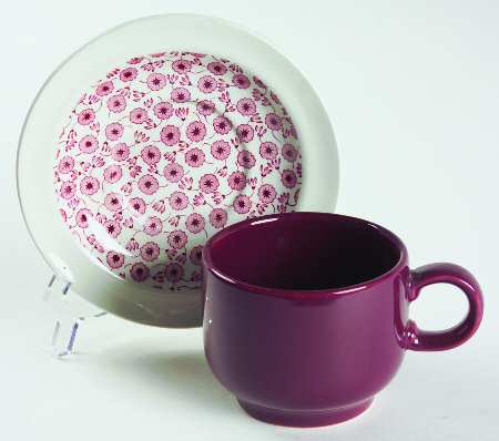 Bayberry Flat Cup & Saucer Set