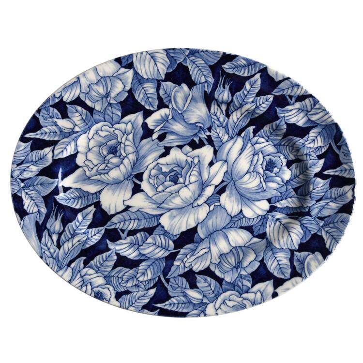 Bermuda Blue 11" Oval Serving Platter