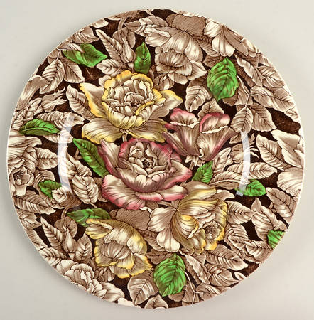 Bermuda Brown Multicolor Dinner Plate
