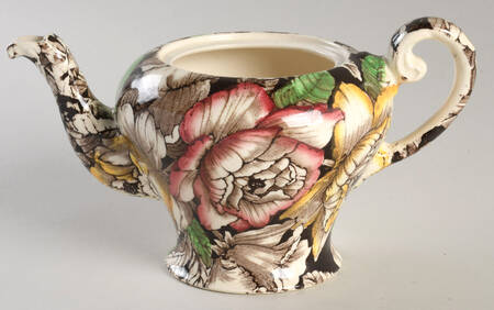 Bermuda Brown Multicolor Mini Teapot No Lid