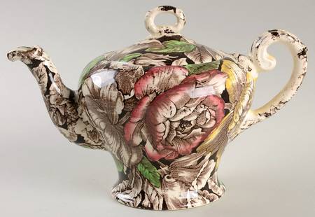 Bermuda Brown Multicolor Mini Teapot & Lid