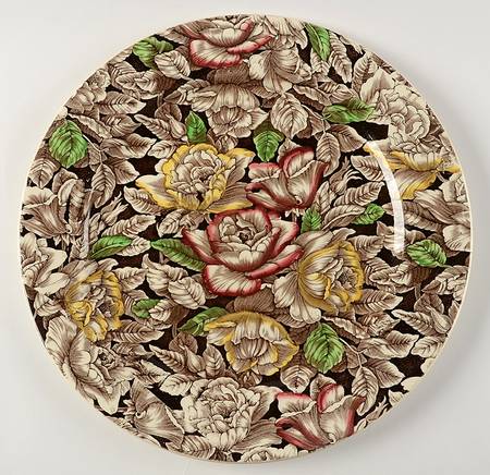 Bermuda Brown Multicolor 13" Chop Plate (Round Platter)