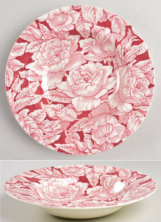 Bermuda Pink Rim Soup Bowl