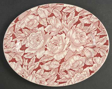 Bermuda Pink 12" Oval Serving Platter